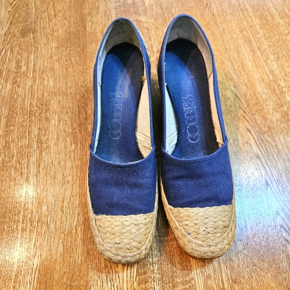 Navy Espadrille Flats, Cobbies 9N